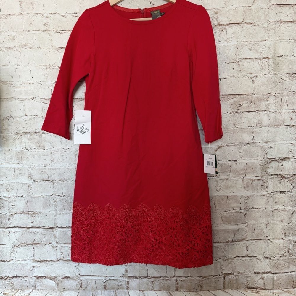 Taylor lace trim dress
